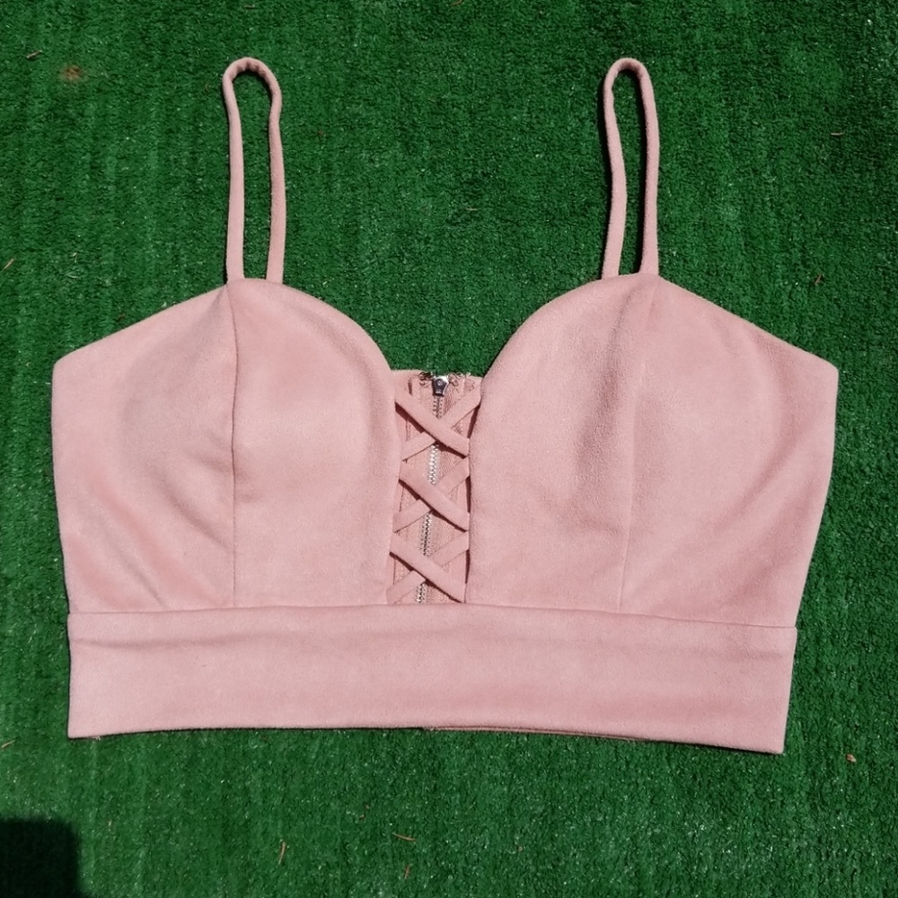 Windsor Suede Crop Top